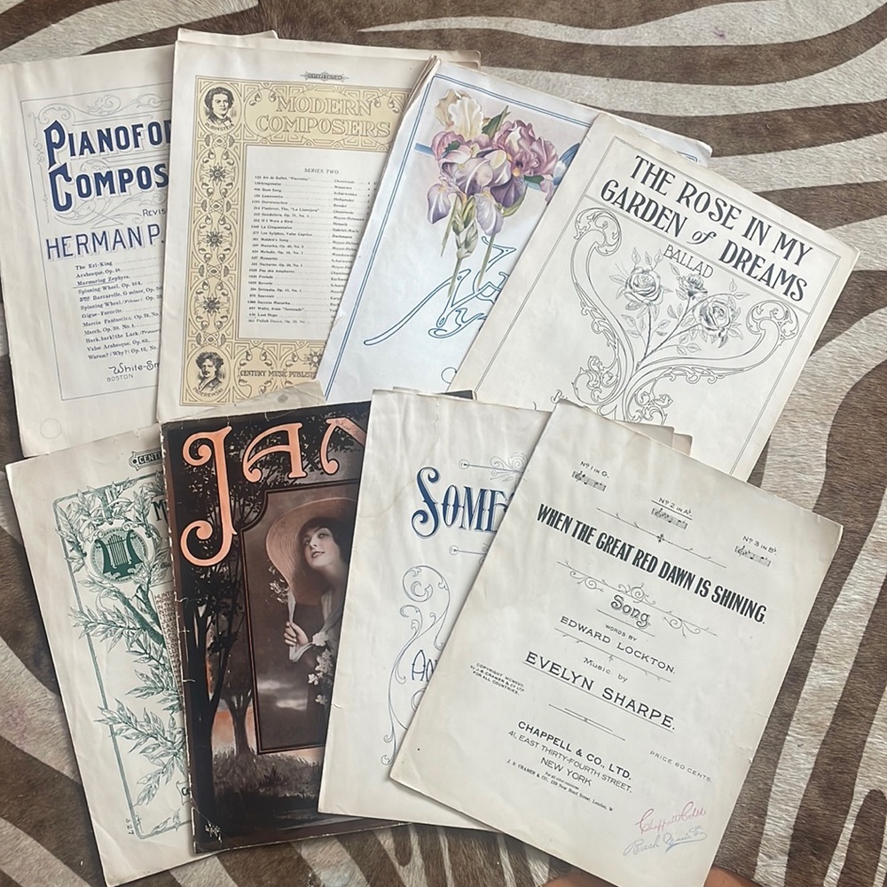 Vintage‎ Sheet Music